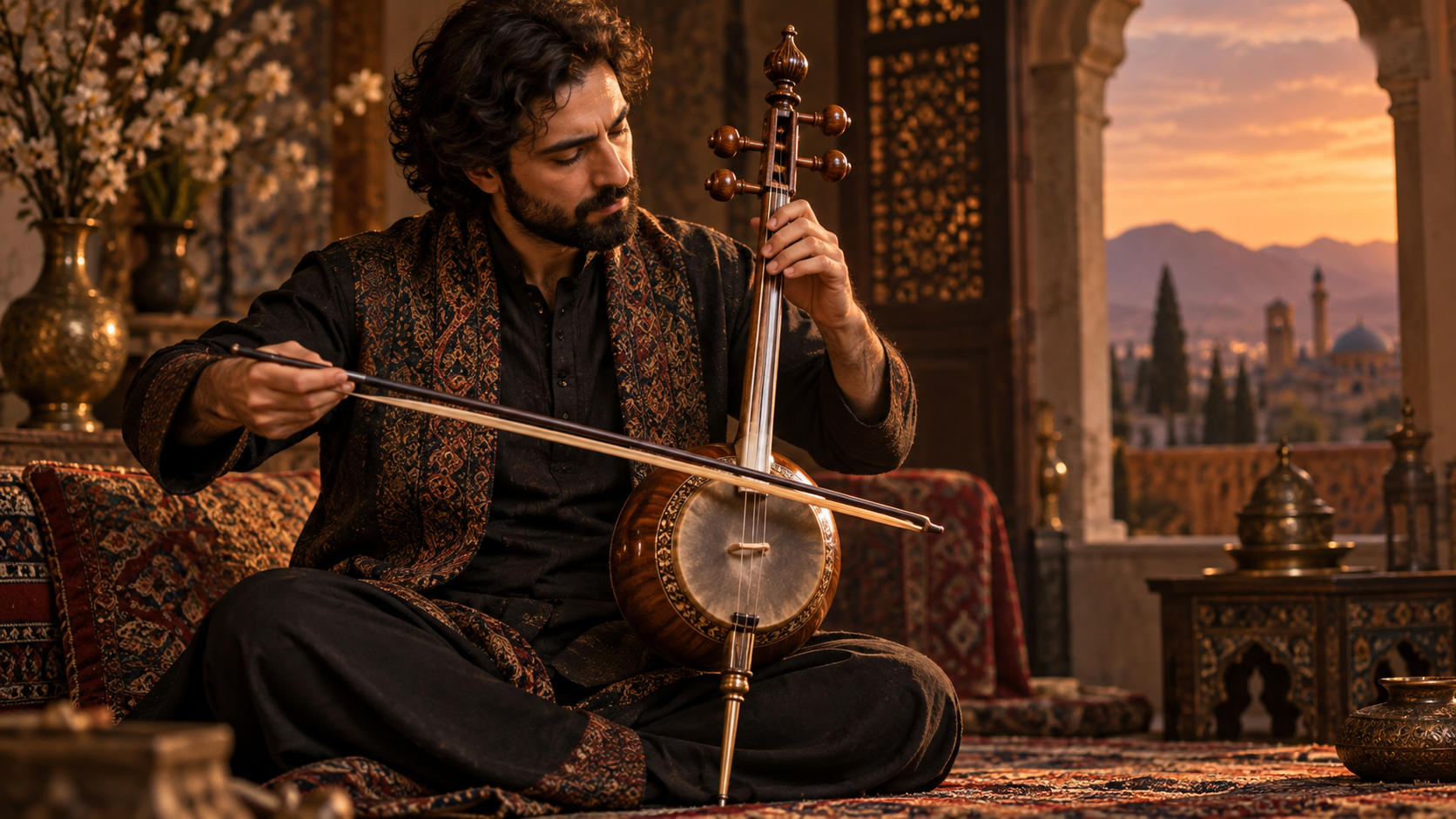 Why Do Kamancheh Players Rotate the Instrument While They Play?
