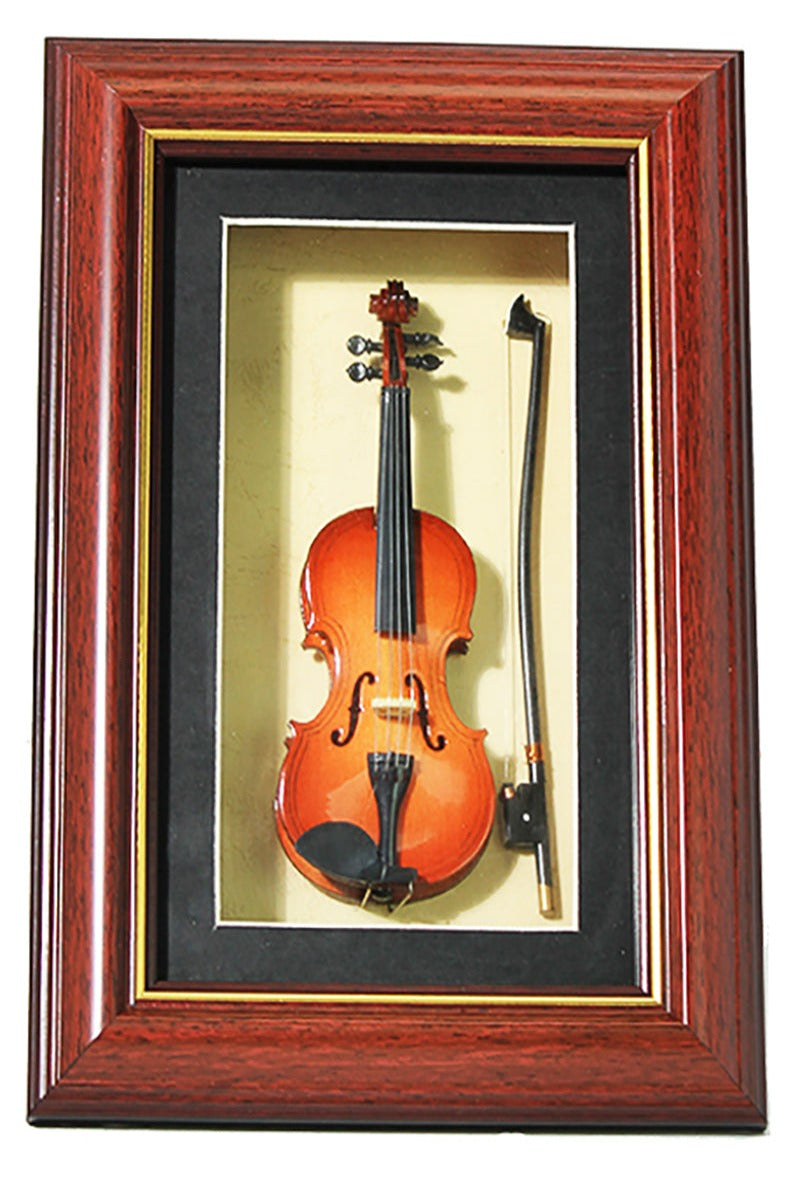 Violin Ornament in photo frame